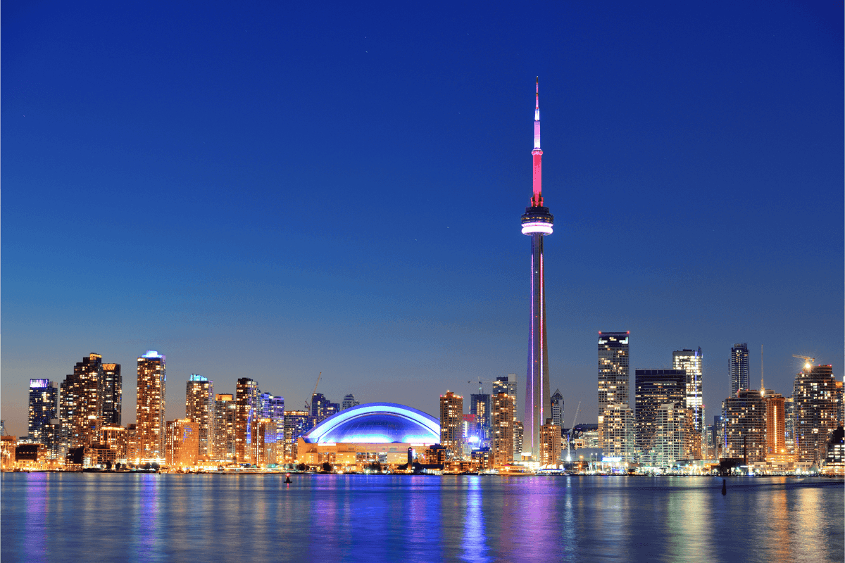 Toronto skyline with CN Tower